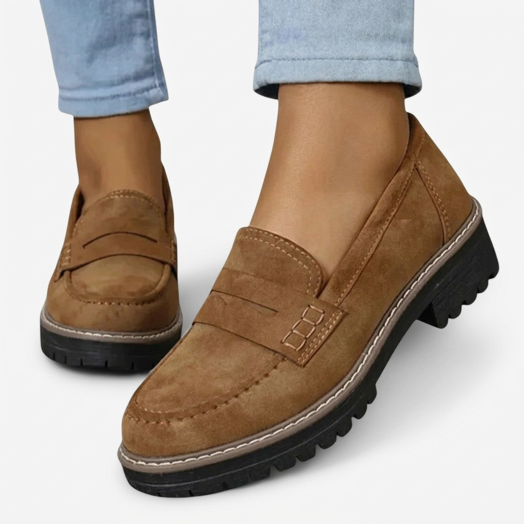 Mocassins Orthopédiques Élégants Femme Chaussures Confortables Sans Lacets