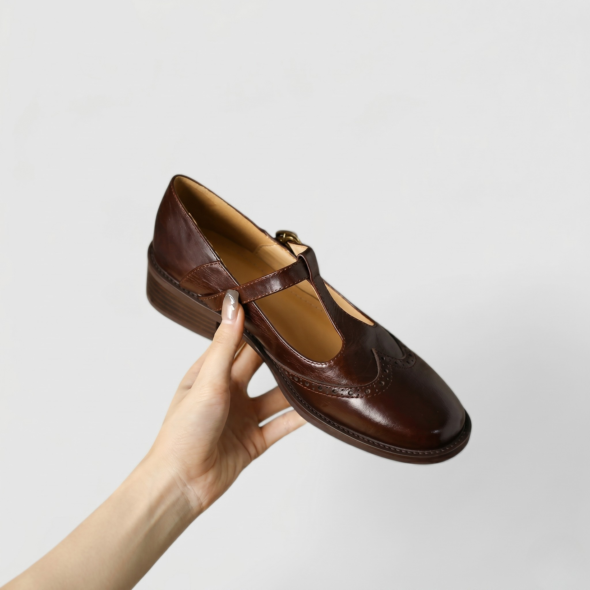 Chaussures Mary Jane Orthopédiques Femme Ballerines Confortables à Bride