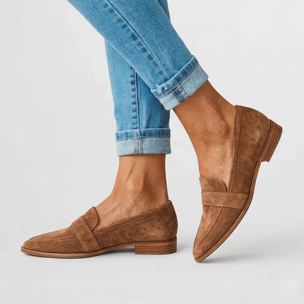 Mocassins Femme Bout Pointu Élégants Chaussures Faciles à Enfiler