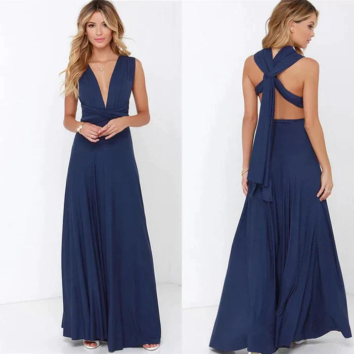 Robe portefeuille élastique pour femmes avec bretelles pour un ajustement parfait