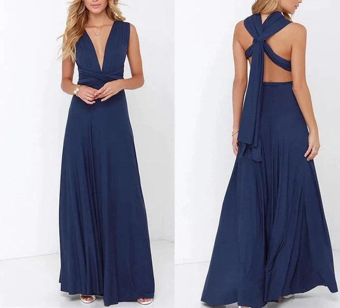 Robe portefeuille élastique avec bretelles