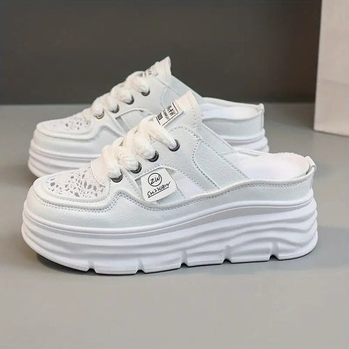 Chaussure à enfiler à plateforme respirante