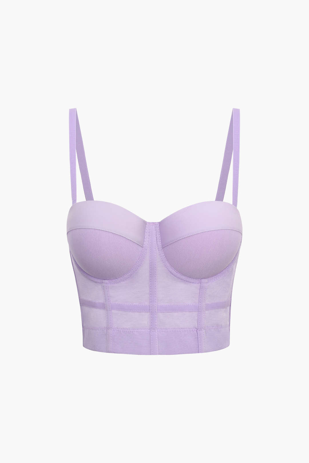 Top bustier en maille avec armatures