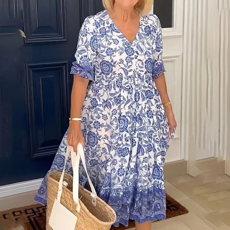Meredith™ | Robe Boho avec décolleté en V