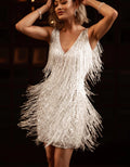 Kathryn | Robe de fête sexy à franges