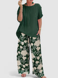 Viki | Ensemble Floral pour Femmes - Haut & Bas