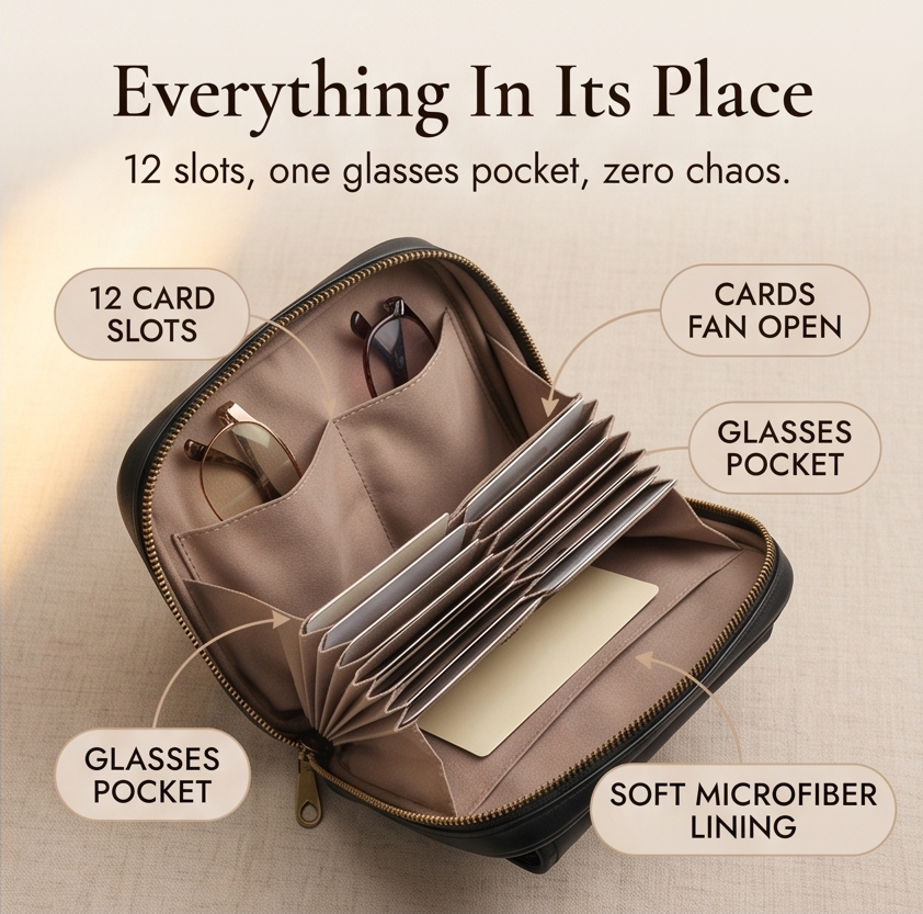 Carryn – Sac bandoulière organisé avec emplacements pour cartes