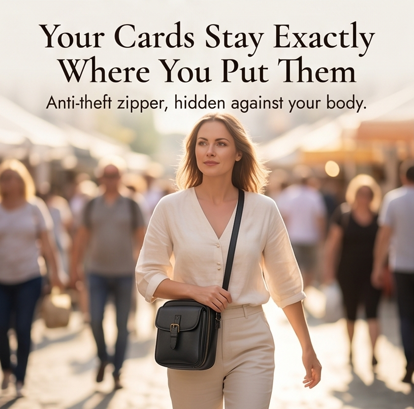 Carryn – Sac bandoulière organisé avec emplacements pour cartes