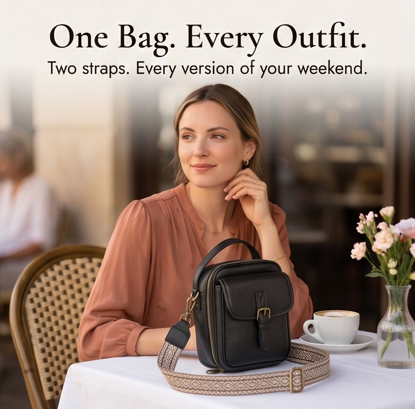 Carryn – Sac bandoulière organisé avec emplacements pour cartes