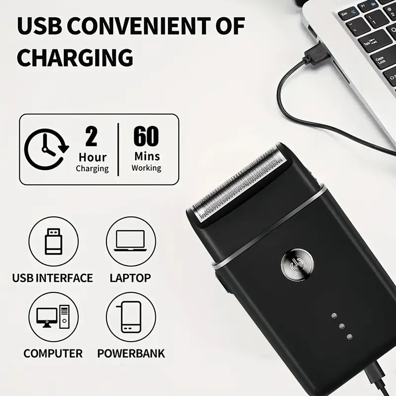 GroomMaster - Set de Soins Professionnels pour Cheveux et Barbe pour Hommes en 3 Pièces, Tondeuses Sans Fil avec Écran LED, Rechargeable par USB
