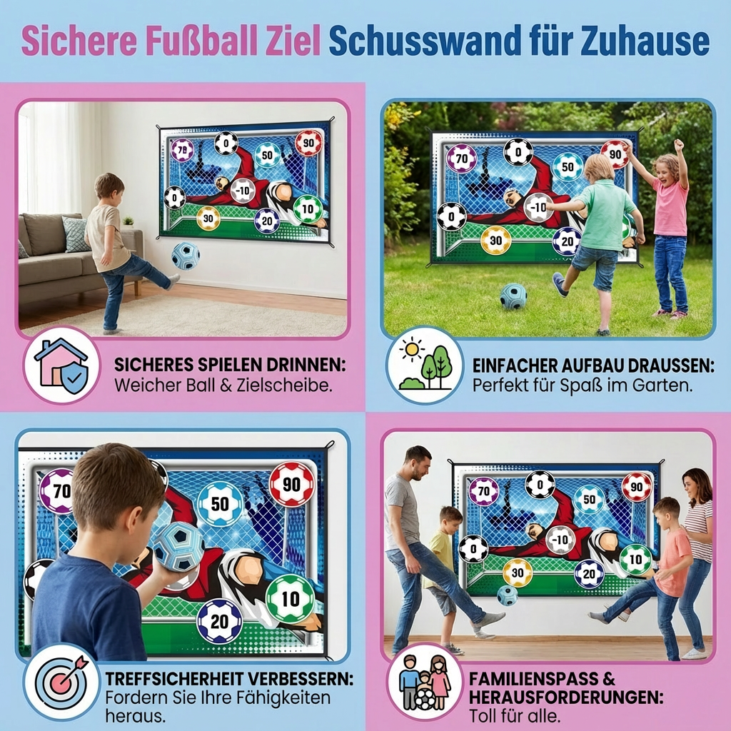 But de Football à Domicile Tirs Mur Sécurisé et Efficace