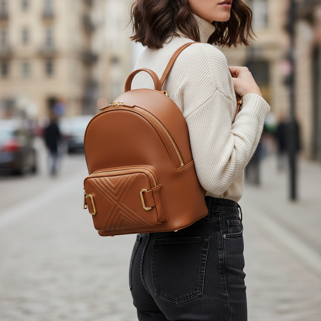 Chic Mini Sac à Dos en Cuir