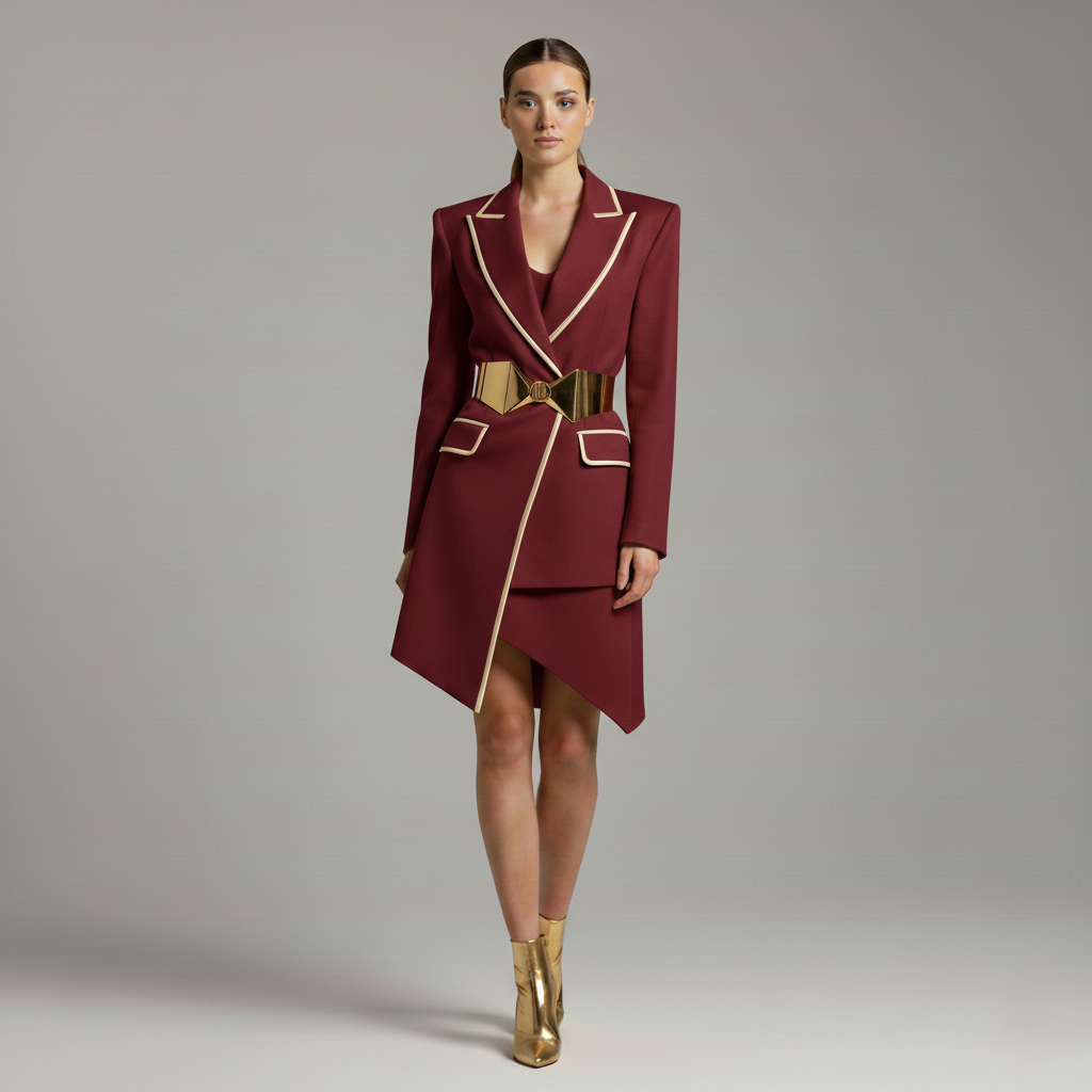 Blazer Exécutif Asymétrique Valeria