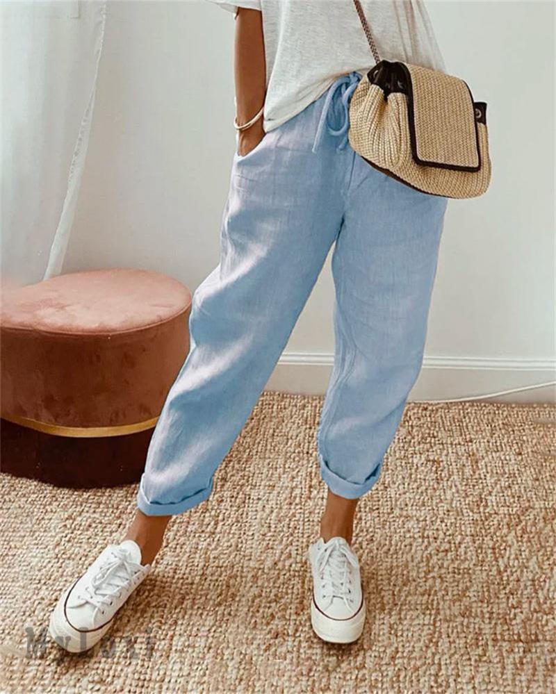 Pantalon Relaxed Fit Femme