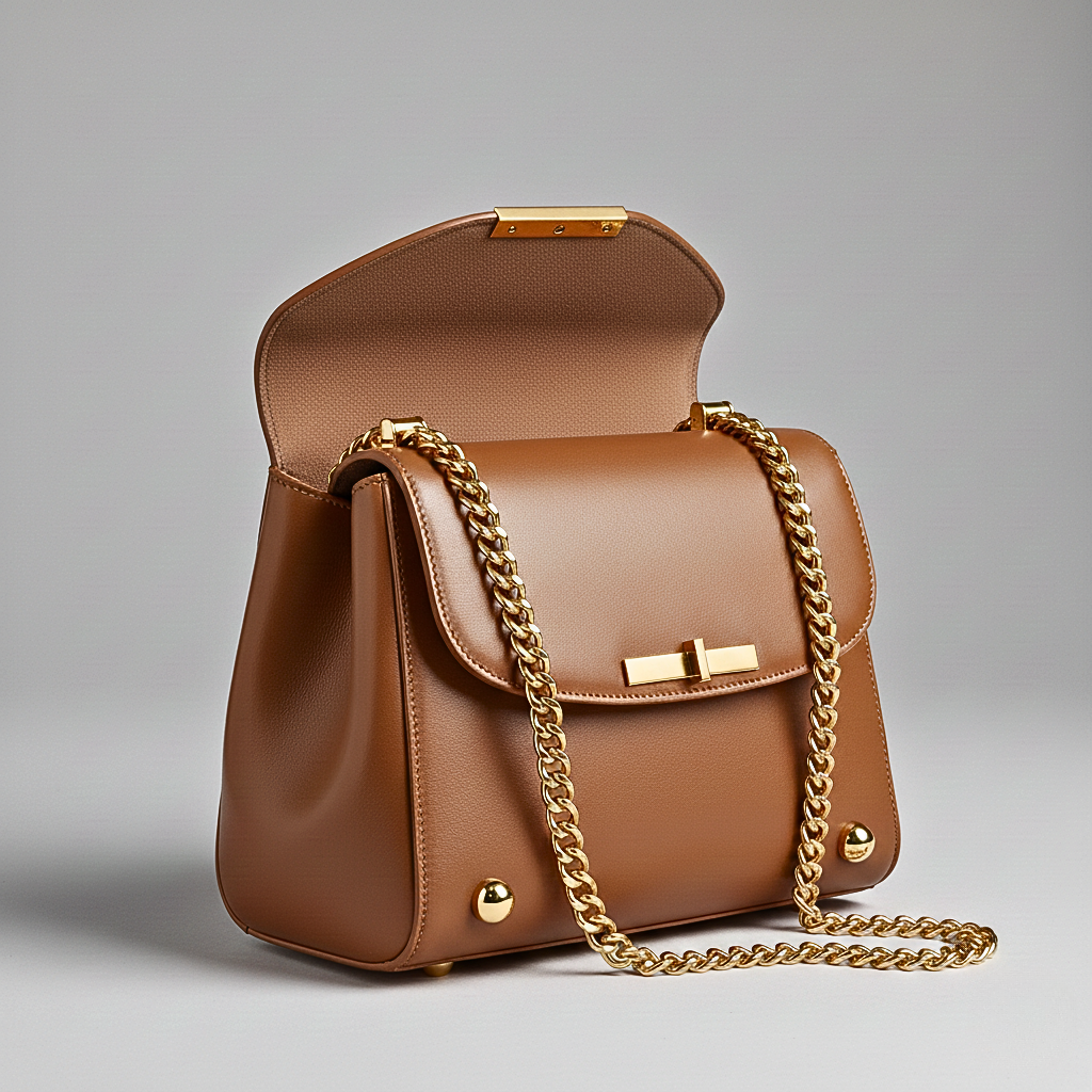 Sac à bandoulière en cuir pleine fleur