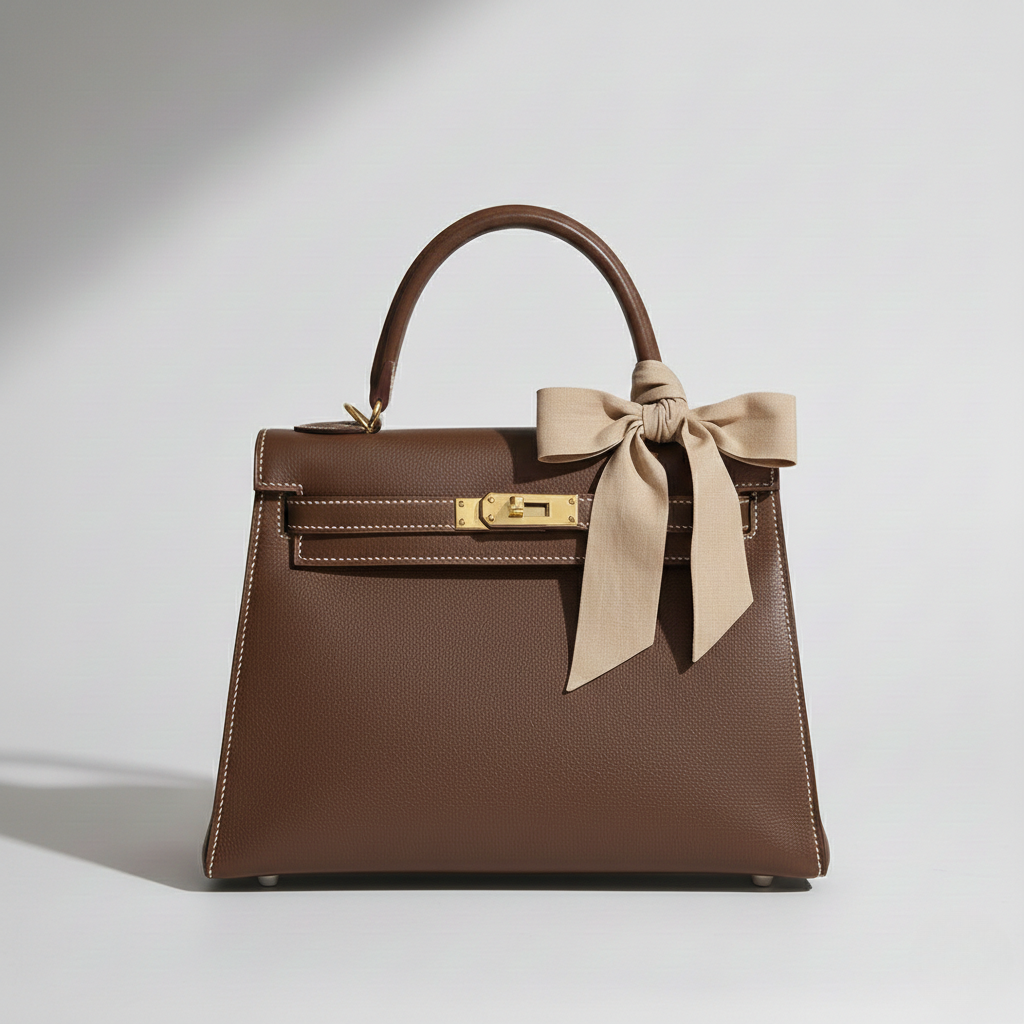 Sac à main en cuir avec poignée supérieure