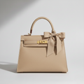Sac à main en cuir avec poignée supérieure