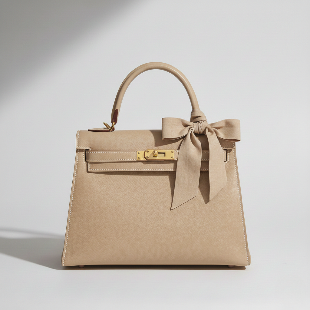 Sac à main en cuir avec poignée supérieure