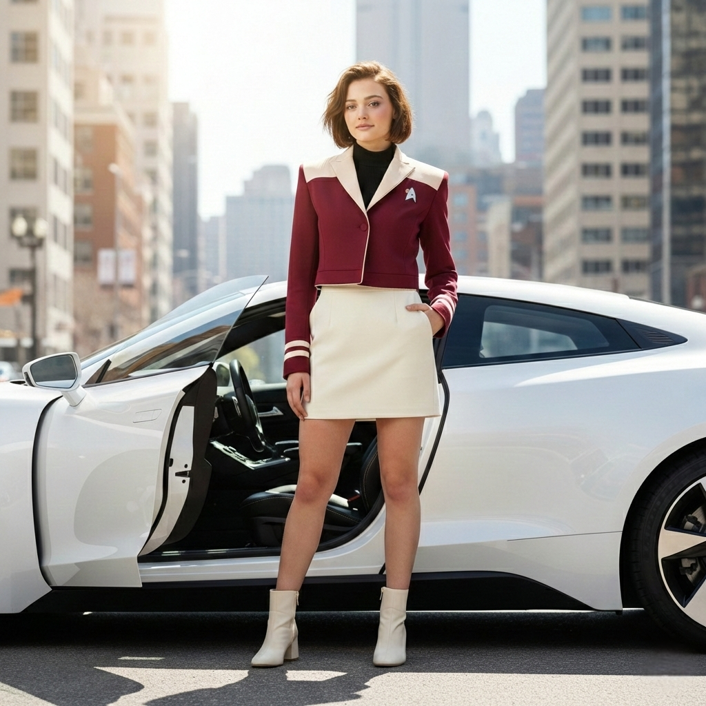 Blazer Court Asymétrique Tendance