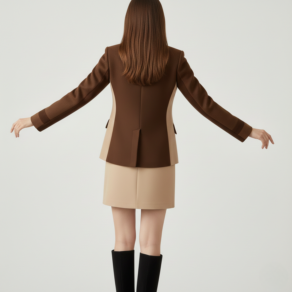 Blazer d'affaires formel structuré sur mesure