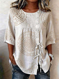 Edla | Blouse femme légère avec boutonnière asymétrique