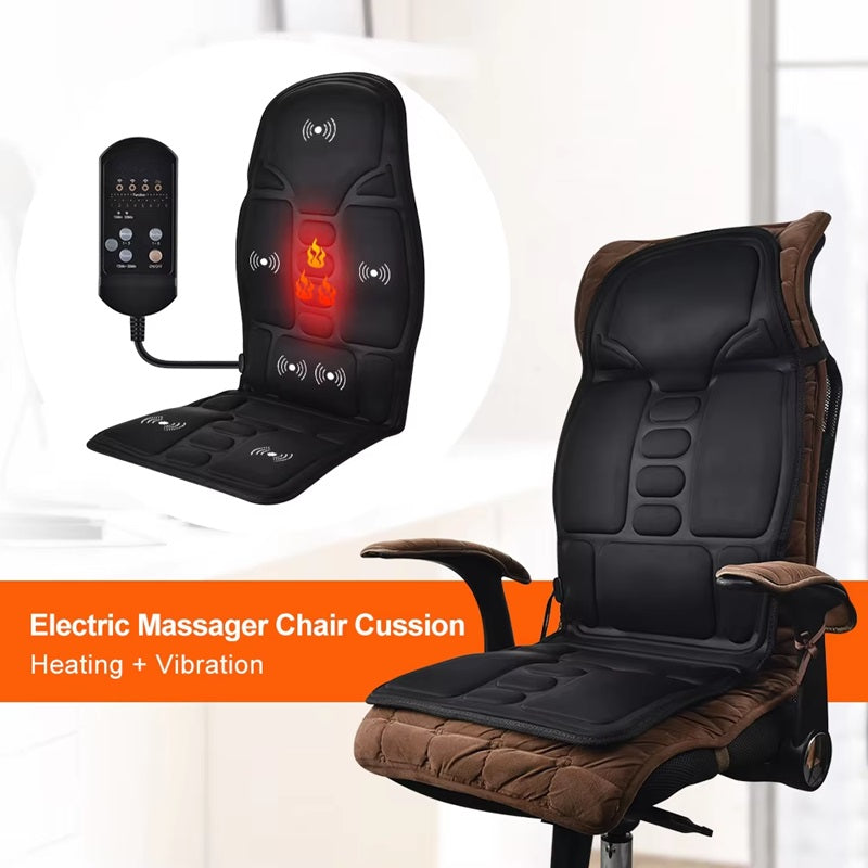 Coussin de Massage Électrique avec Chaleur – Coussin de Massage pour la Maison et la Voiture