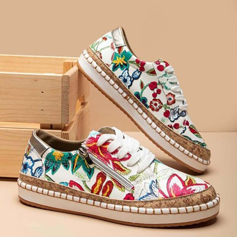 Baskets Florales Confort - Chaussures Santorin