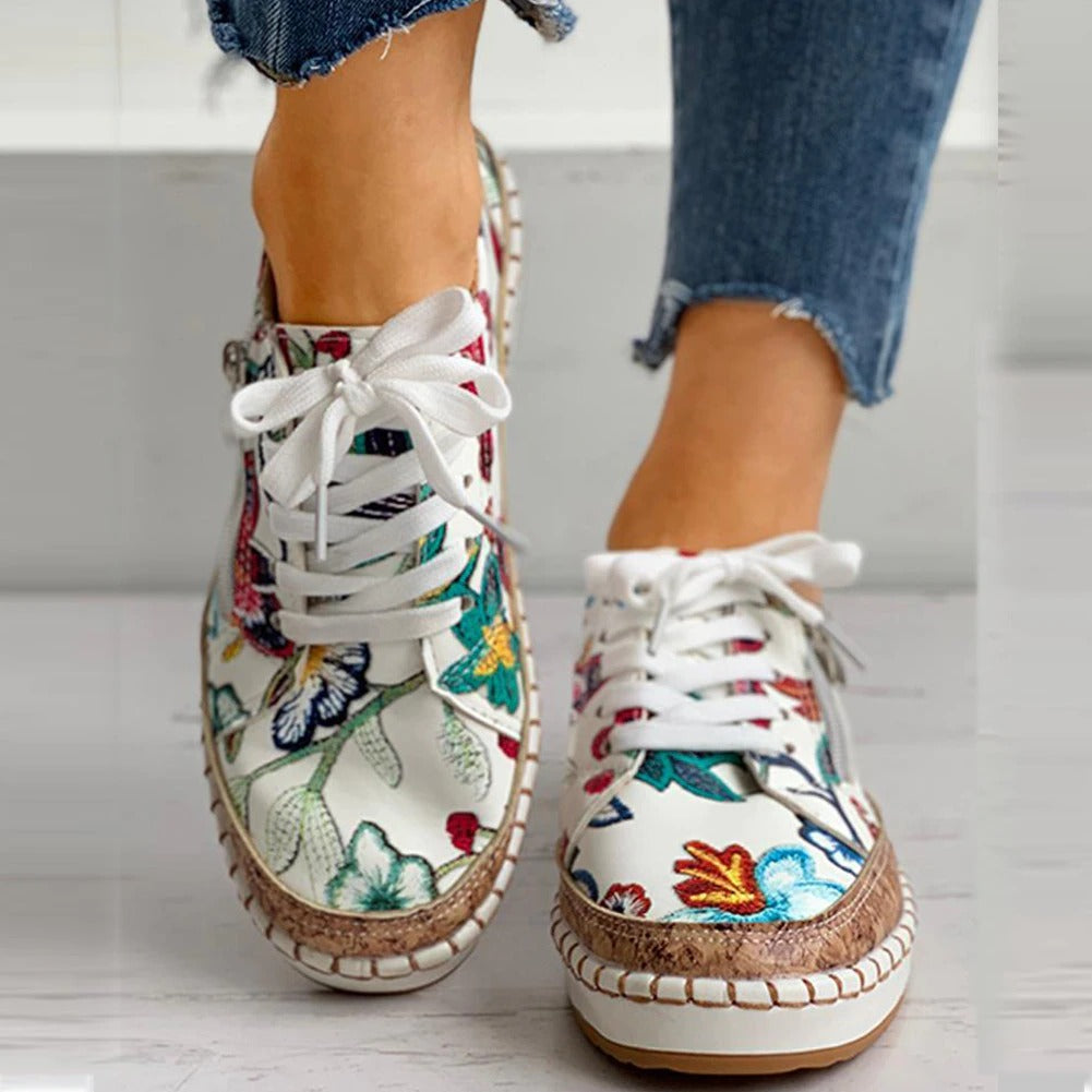 Baskets Florales Confort - Chaussures Santorin