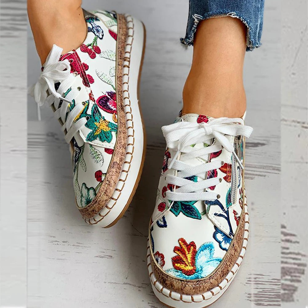 Baskets Florales Confort - Chaussures Santorin