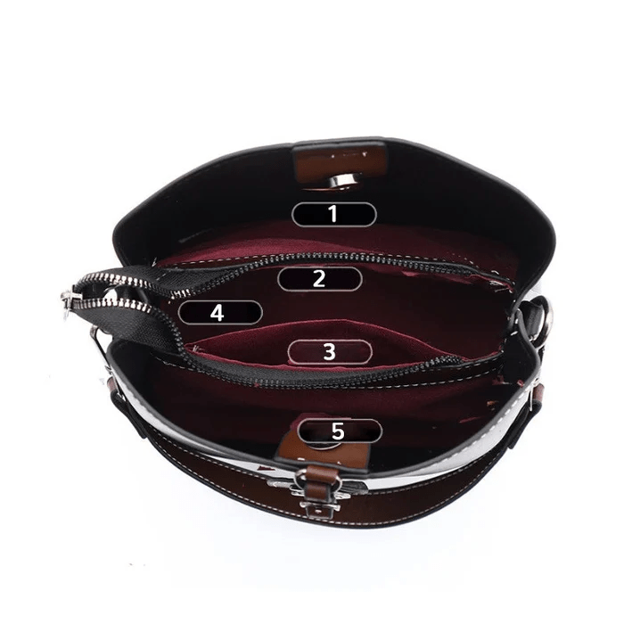 AllureLuxe | Sac à bandoulière en cuir élégant, design stylé