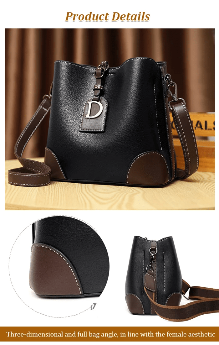 AllureLuxe | Sac à bandoulière en cuir élégant, design stylé
