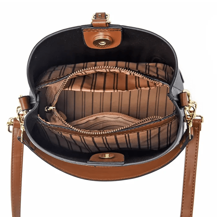 AllureLuxe | Sac à bandoulière en cuir élégant, design stylé