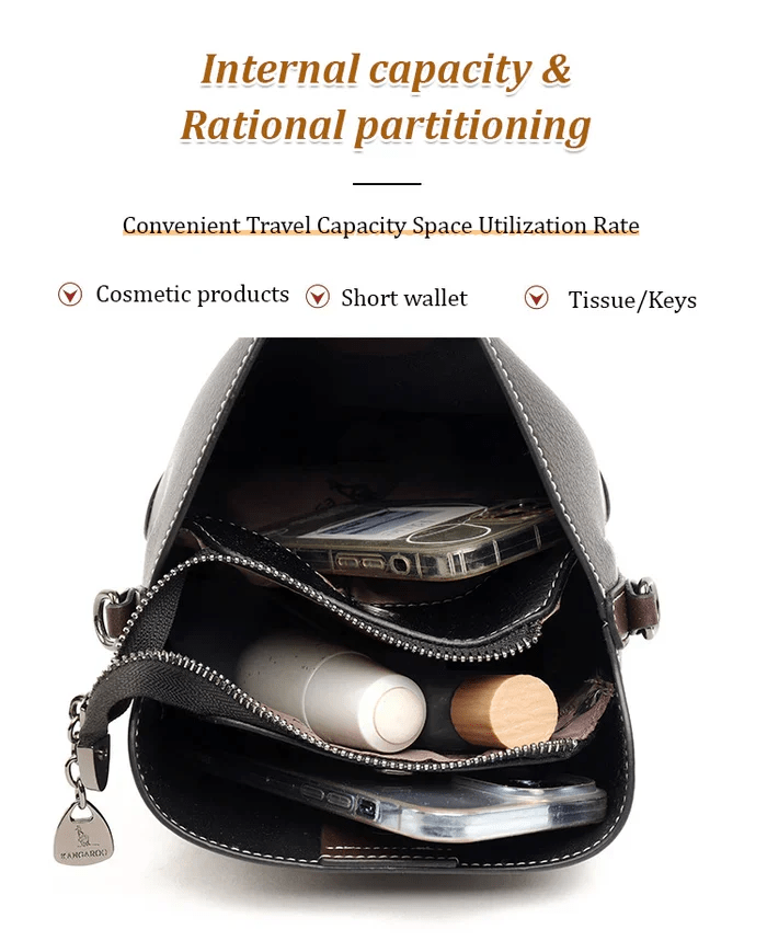AllureLuxe | Sac à bandoulière en cuir élégant, design stylé