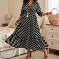 Curvella – Robe Maxi Boho Femme avec Poches