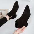 Bottines en cuir élégantes pour femmes mode automne