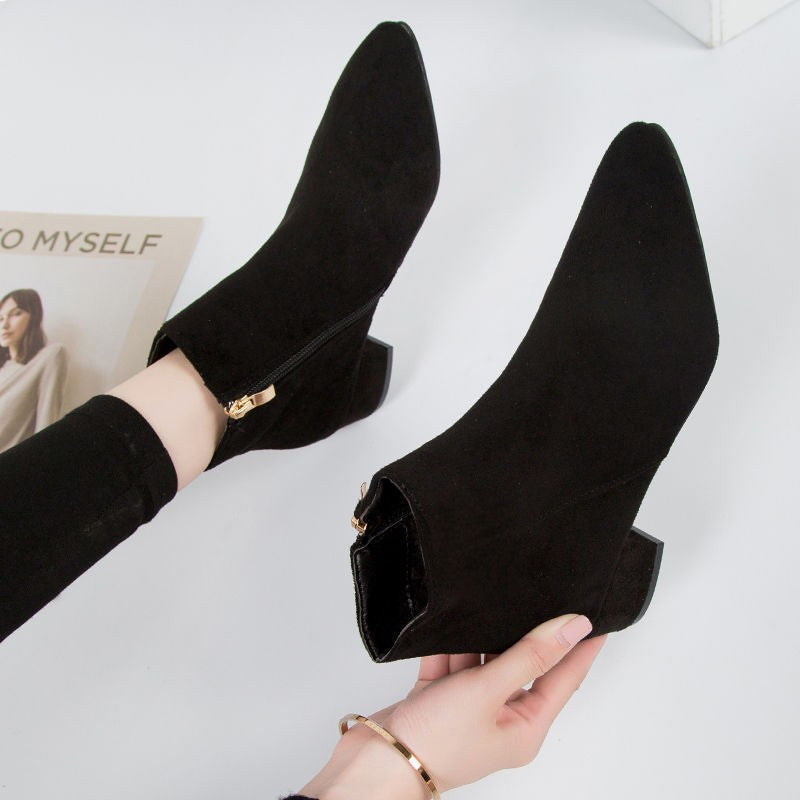 Bottines en cuir élégantes pour femmes mode automne