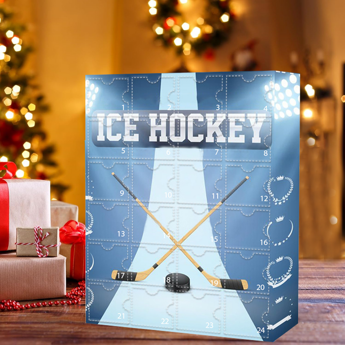 Calendrier de l'Avent Hockey 2026 – Compte à rebours de Noël de 24 jours