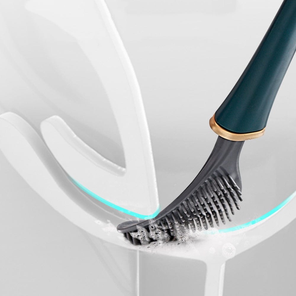 Brosse de Toilette en Silicone Flexible Design Moderne