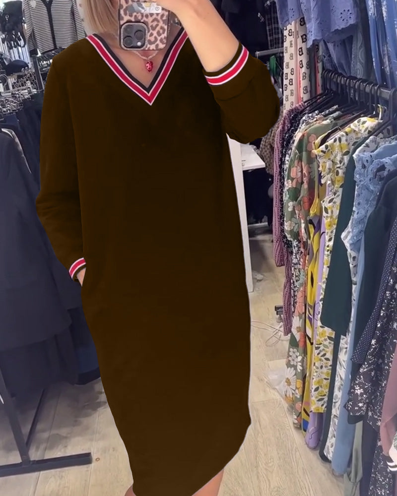 Elisa | Robe élégante à décolleté en V avec poches