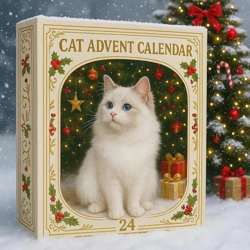 Calendrier de l'Avent pour Chats 2026 – 24 Jours de Joyeuses Surprises Félin