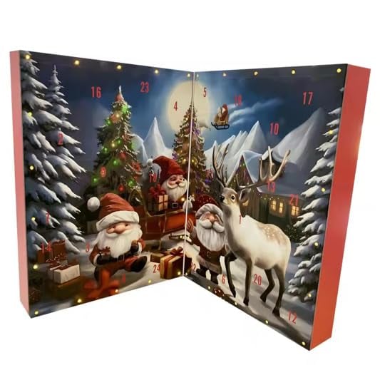 Calendrier de l'Avent GnomeJoy | Compte à rebours festif de Noël avec de charmantes figurines de gnomes !