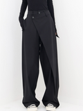 Pantalon Asymétrique pour Femmes avec Jambes Amples