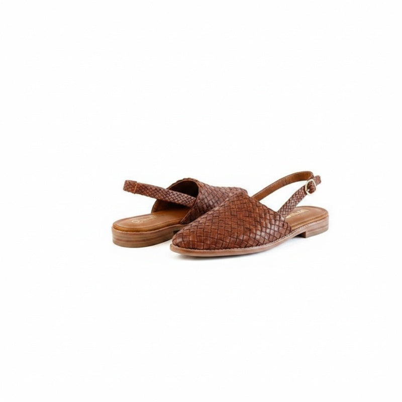 Ballerines à Talon Plat pour Femmes avec Bout Pointu et Boucle