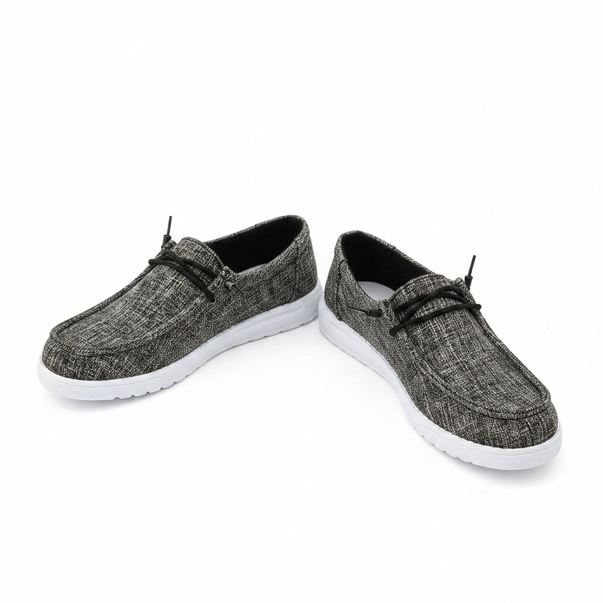 Mocassins pour Femmes avec Lacets et Semelle Blanche