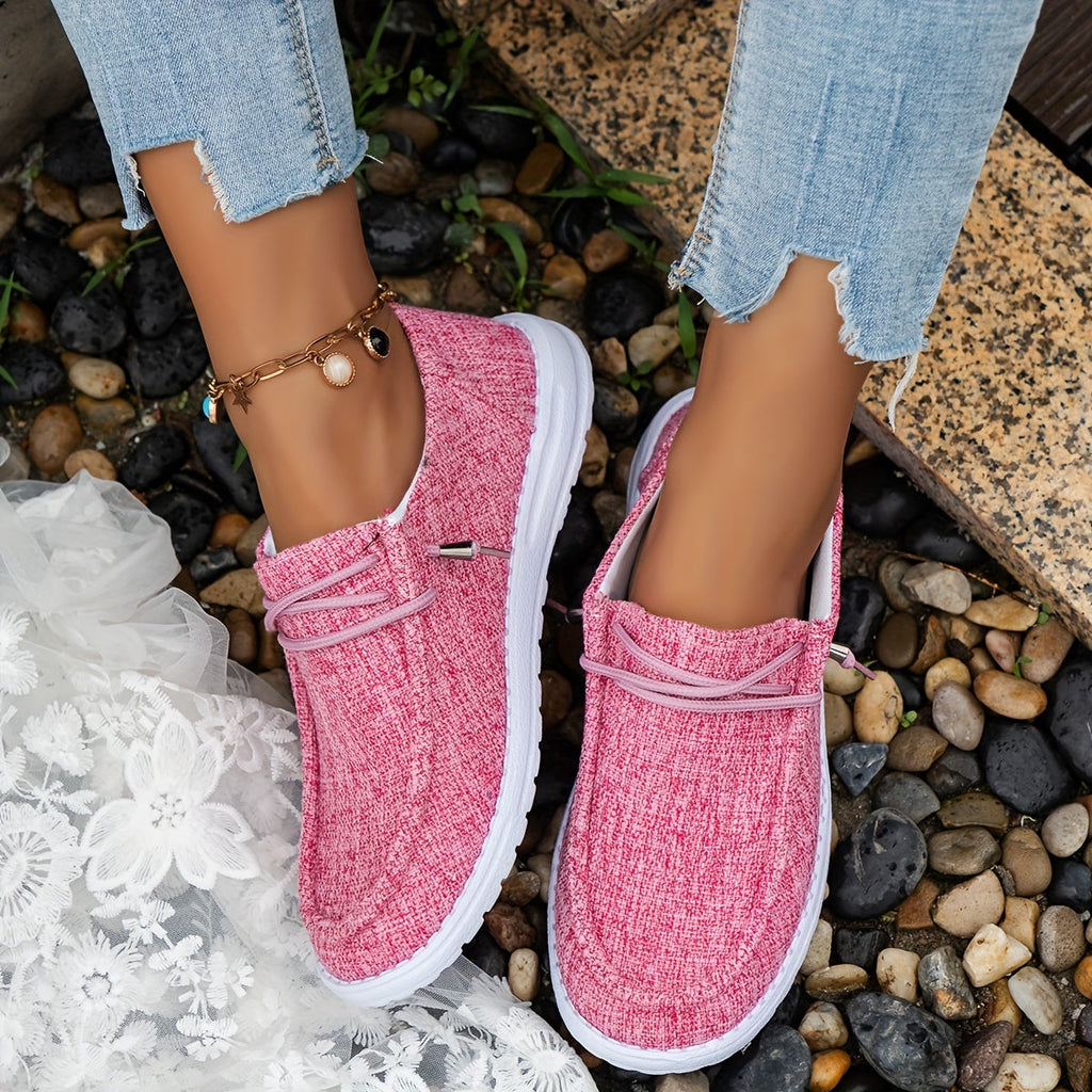 Mocassins pour Femmes avec Lacets et Semelle Blanche