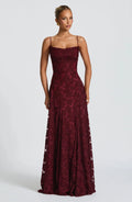 Robe Maxi Femme Sans Manches avec Col Cowl et Motif Floral