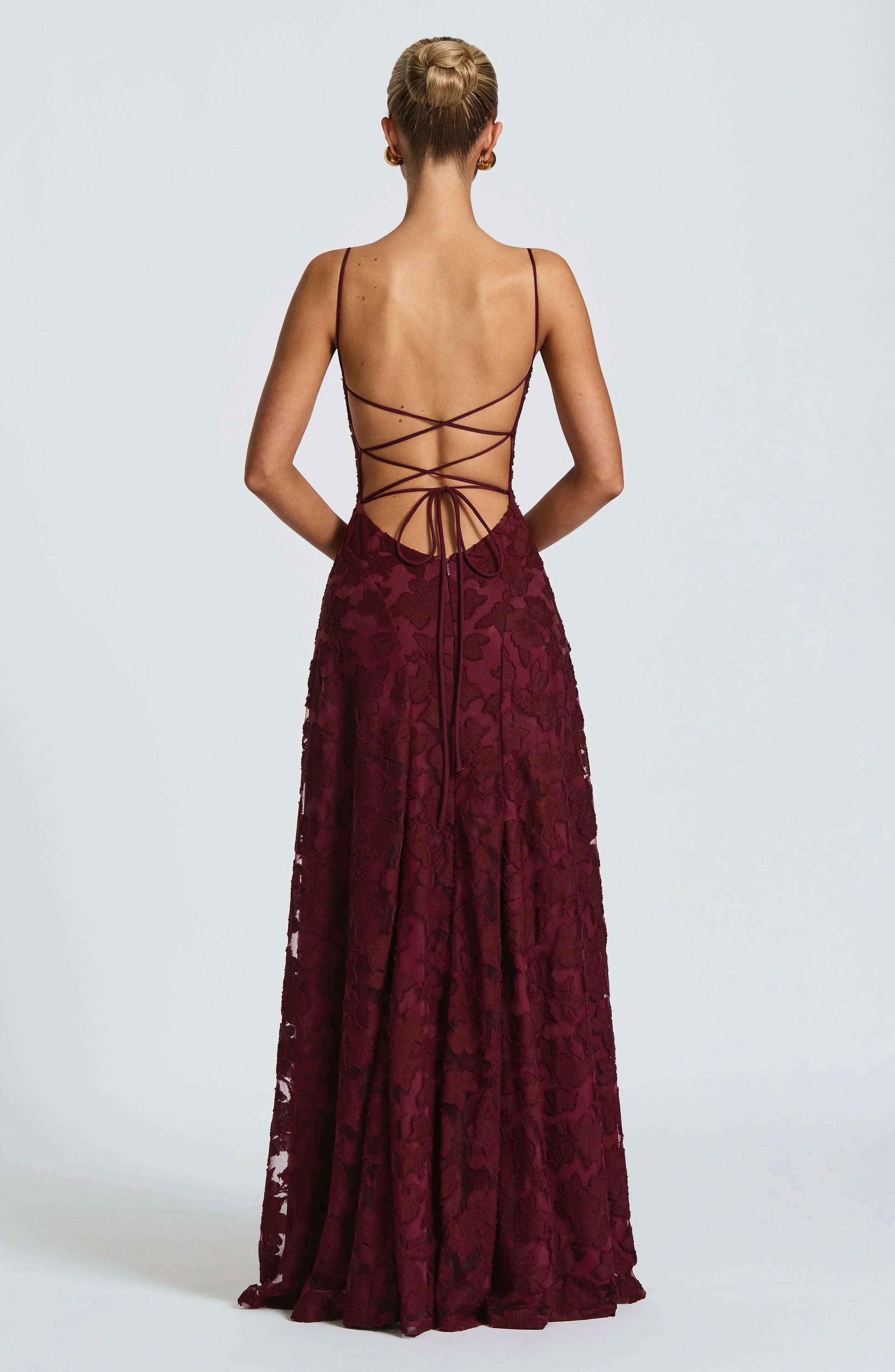 Robe Maxi Femme Sans Manches avec Col Cowl et Motif Floral