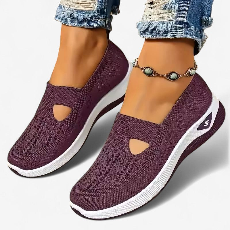 Baskets Slip-on pour Femmes avec Découpe et Semelle Profilée