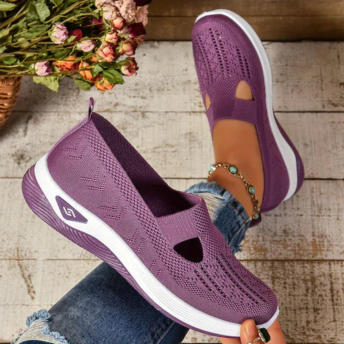Baskets Slip-on pour Femmes avec Découpe et Semelle Profilée