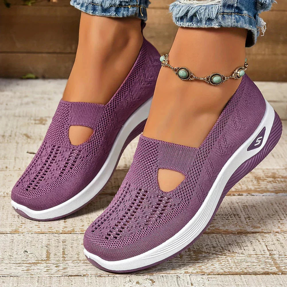 Baskets Slip-on pour Femmes avec Découpe et Semelle Profilée